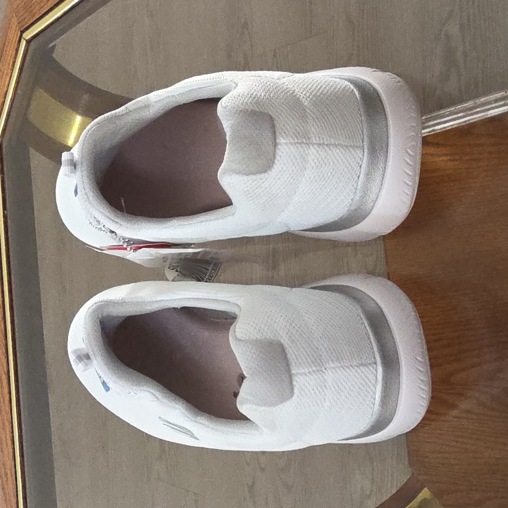 Skechers White and Gray Mesh Sneakers - Picture 3 of 6